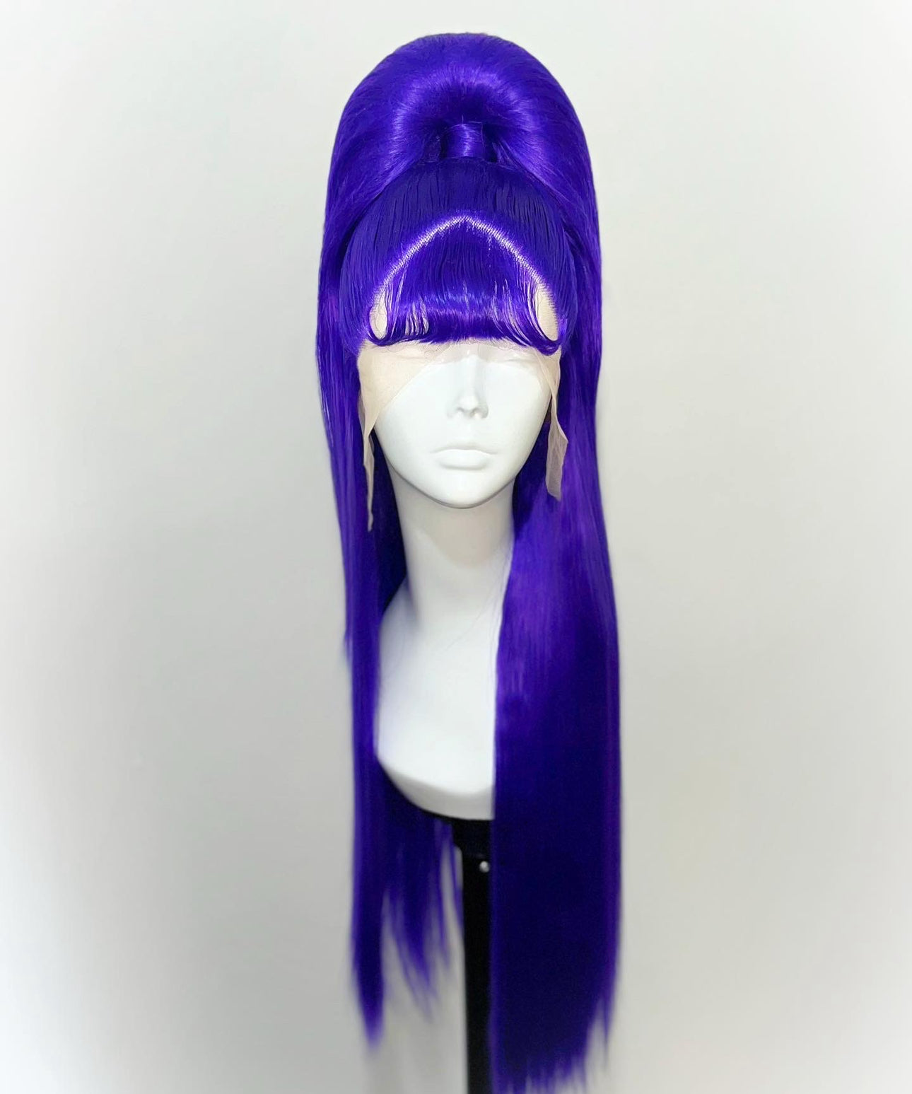 Slick ponytail half up-half down