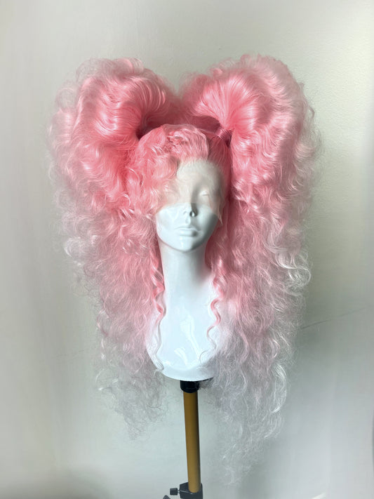 ÉireHeadRTW - pink & white wig